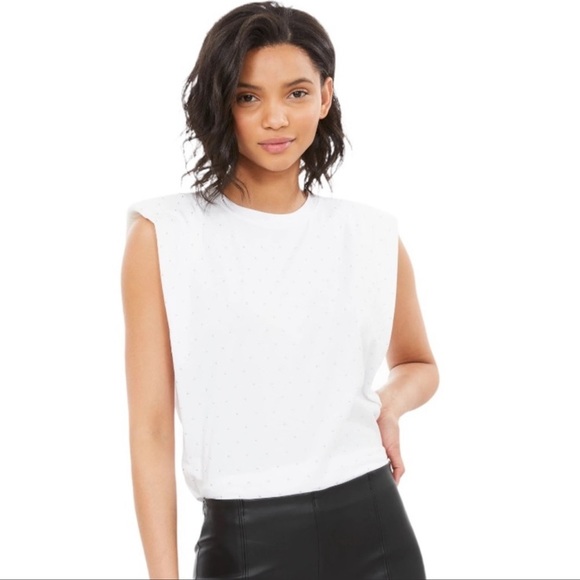 Generation Love White Studded Top - Picture 1 of 16